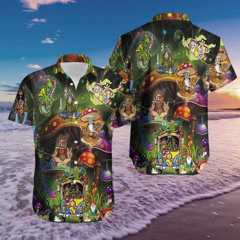 Felacia [Hawaii Shirt] Amazing colorful Hippie Hawaiian Aloha Shirts-ZX1414
